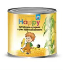 Кукурудза цукрова, консервована HAPPY, 420г
